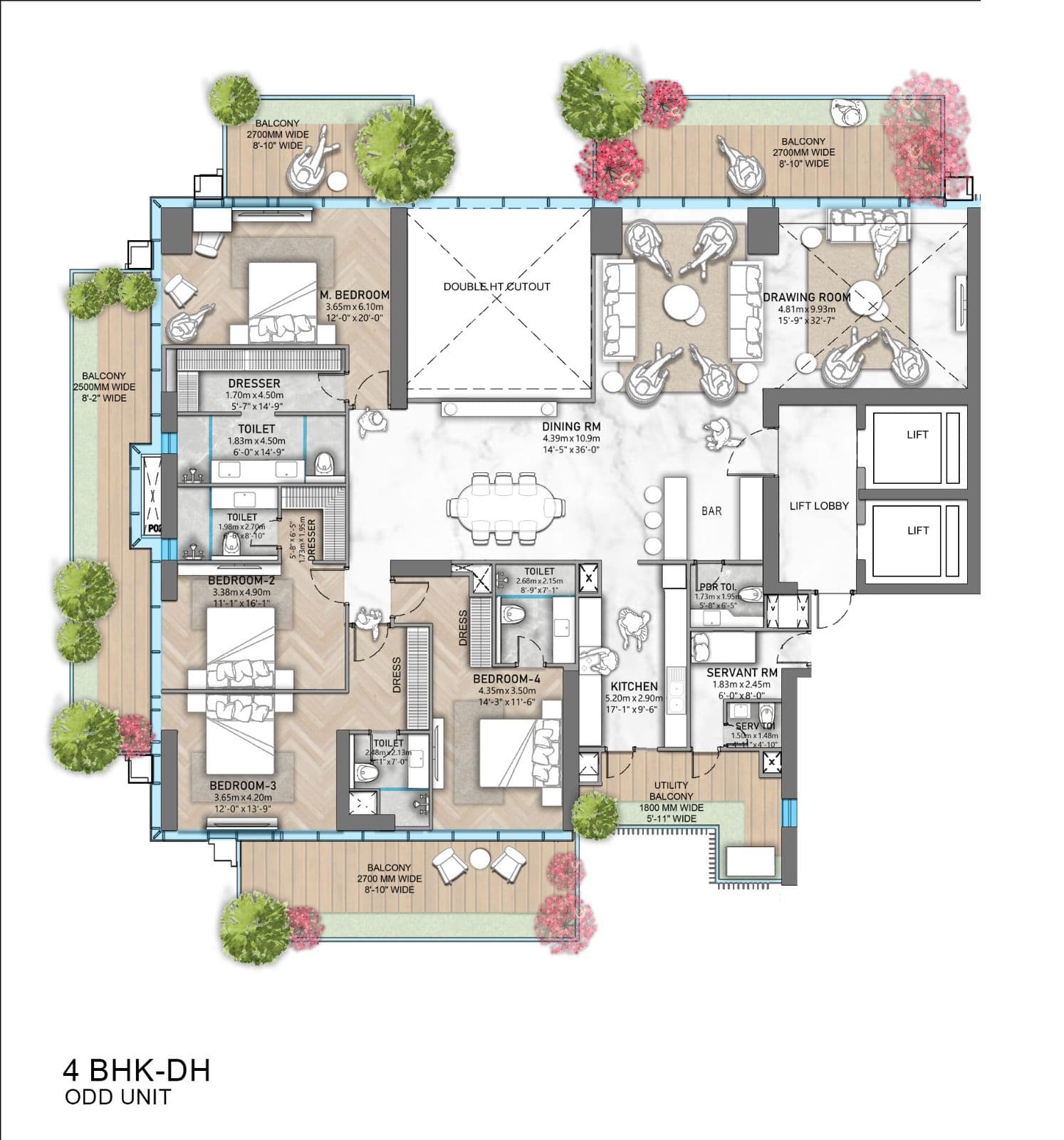 Trump Tower floor plan 1