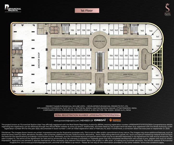 Purvanchal Skyline Vista floor plan 2