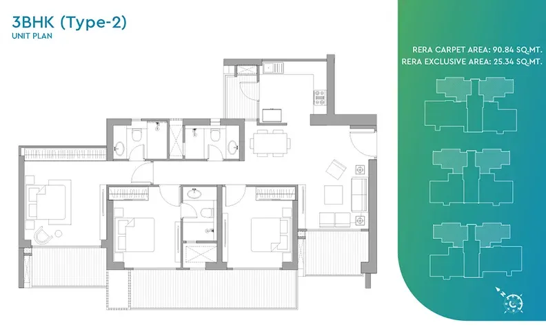 Godrej Tropical Isle floor plan 3