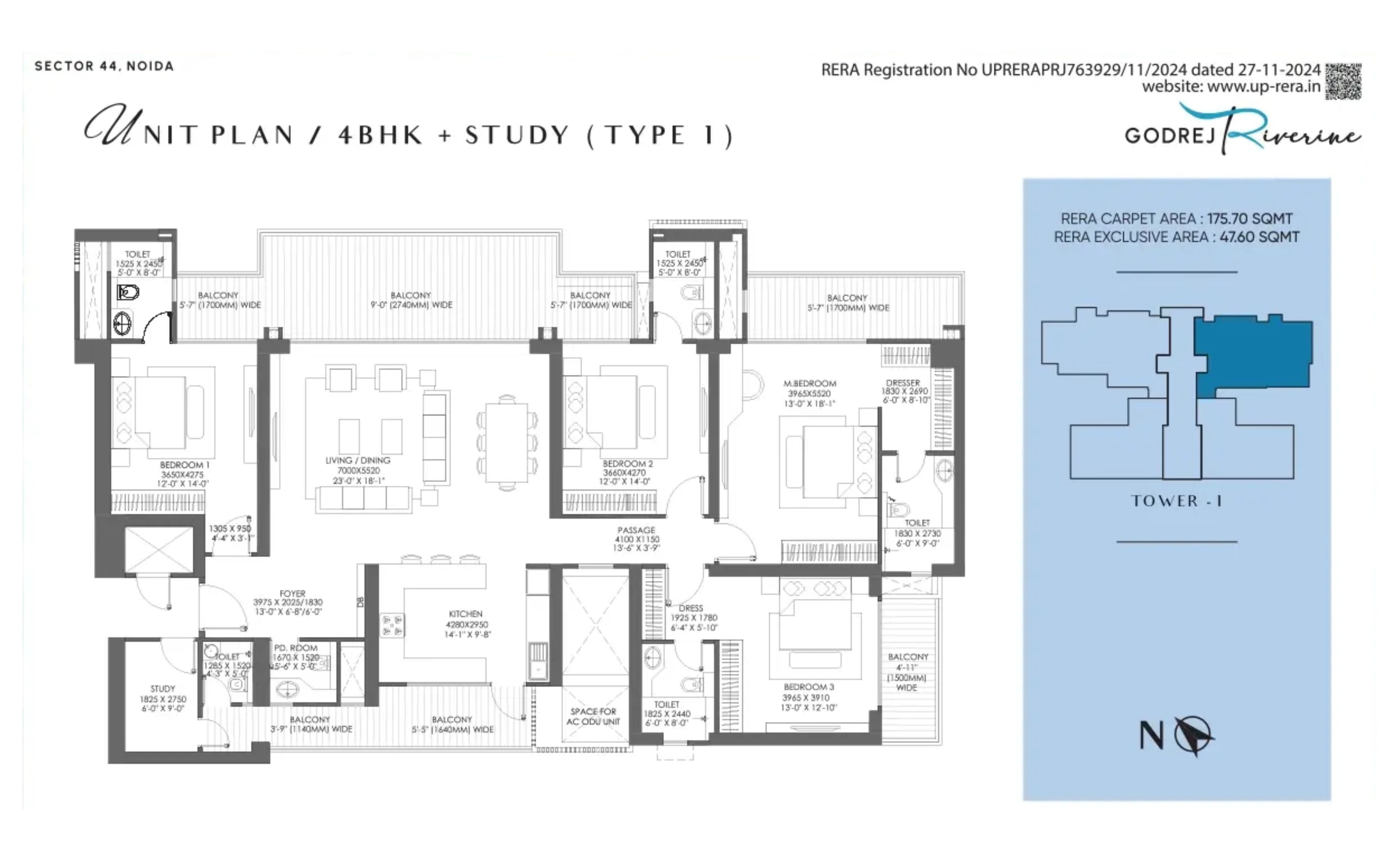 Godrej Riverine floor plan 3