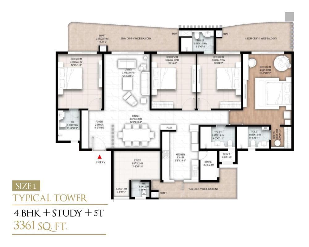 Aspire Centurian Park floor plan 1