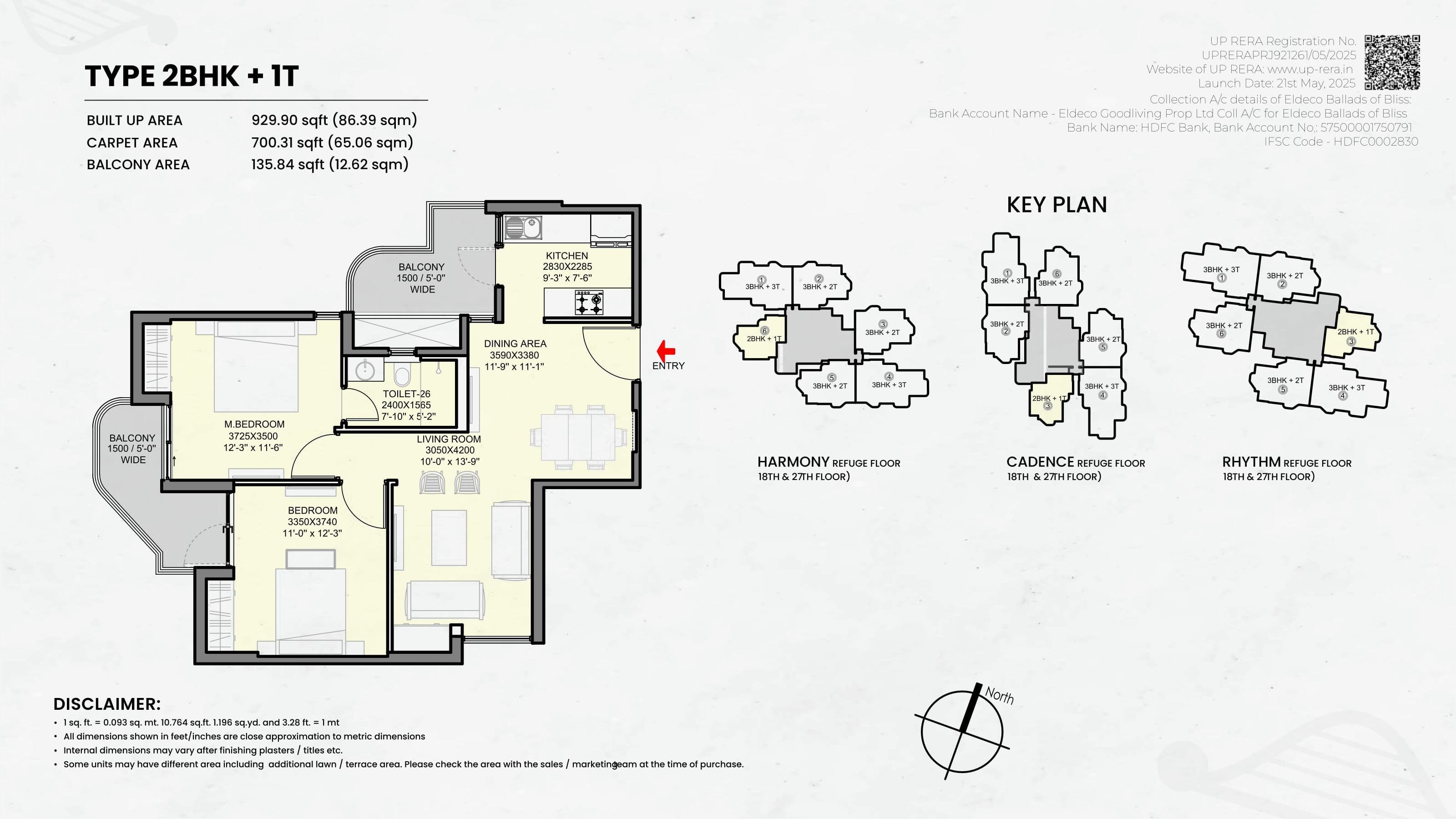 Eldeco Ballads Of Bliss floor plan 1