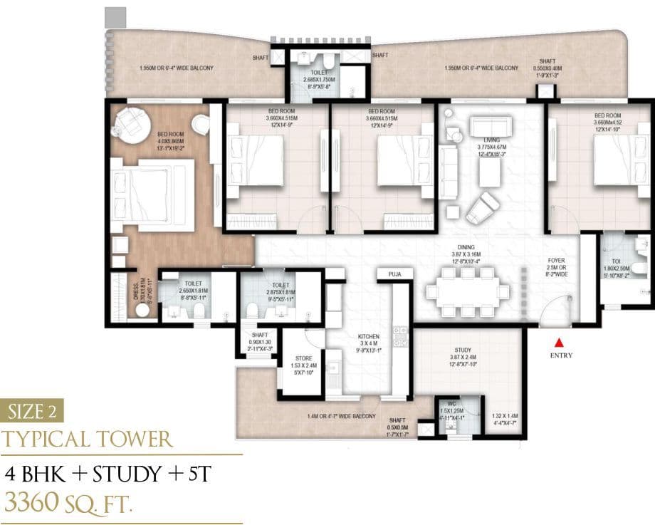 Aspire Centurian Park floor plan 2