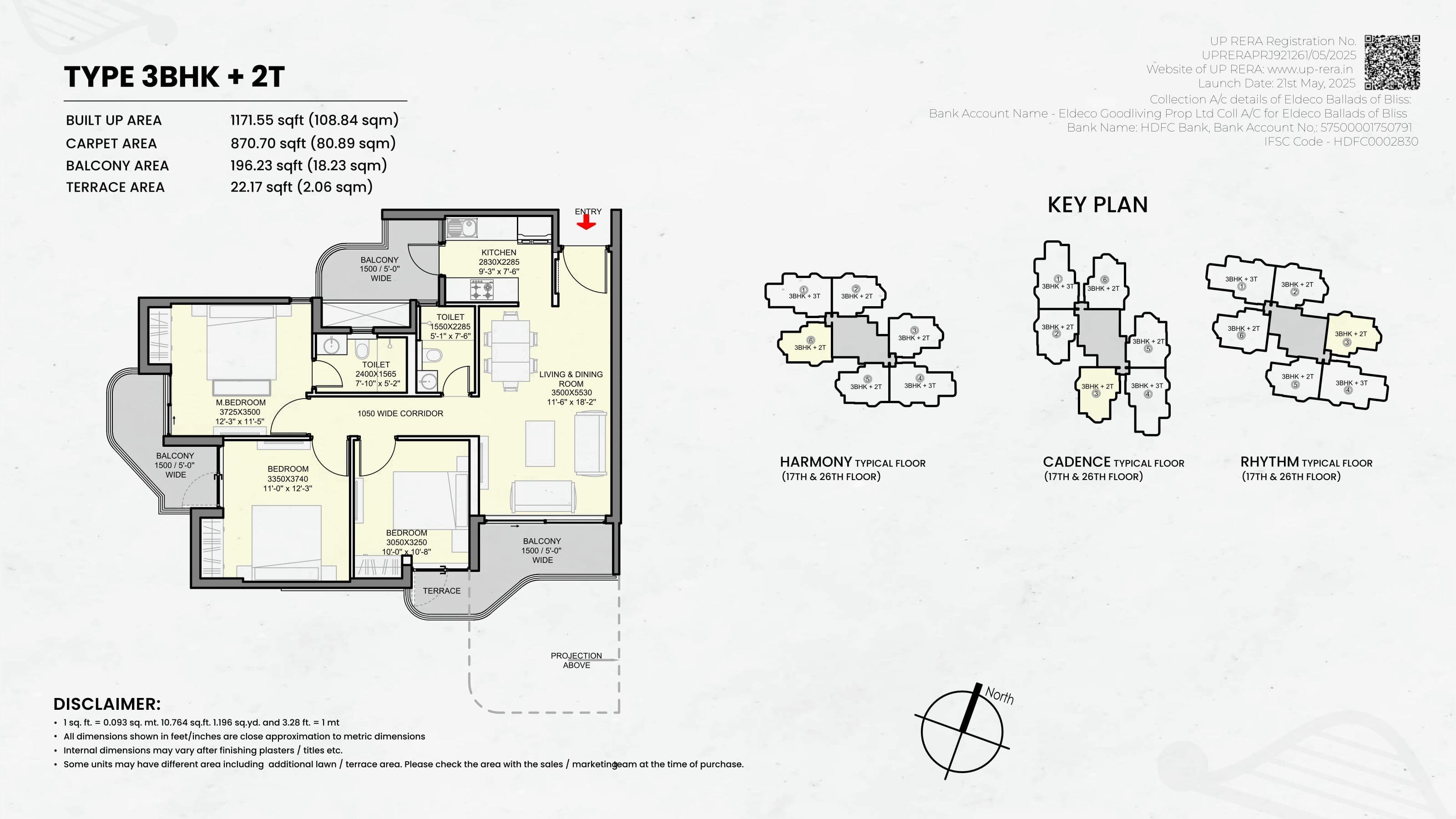 Eldeco Ballads Of Bliss floor plan 3