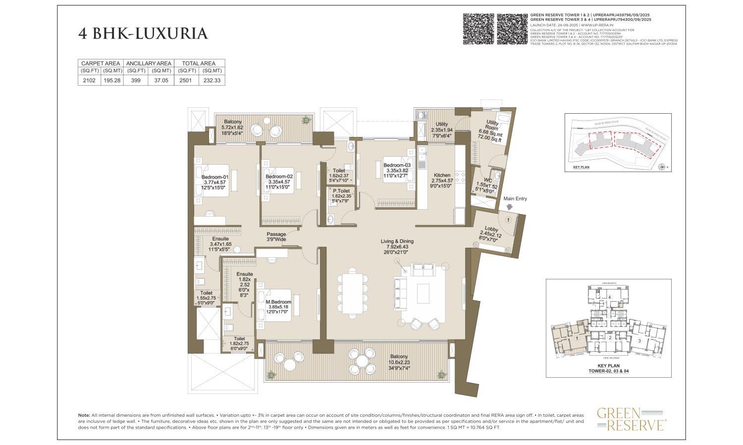 Green Reserve floor plan 1