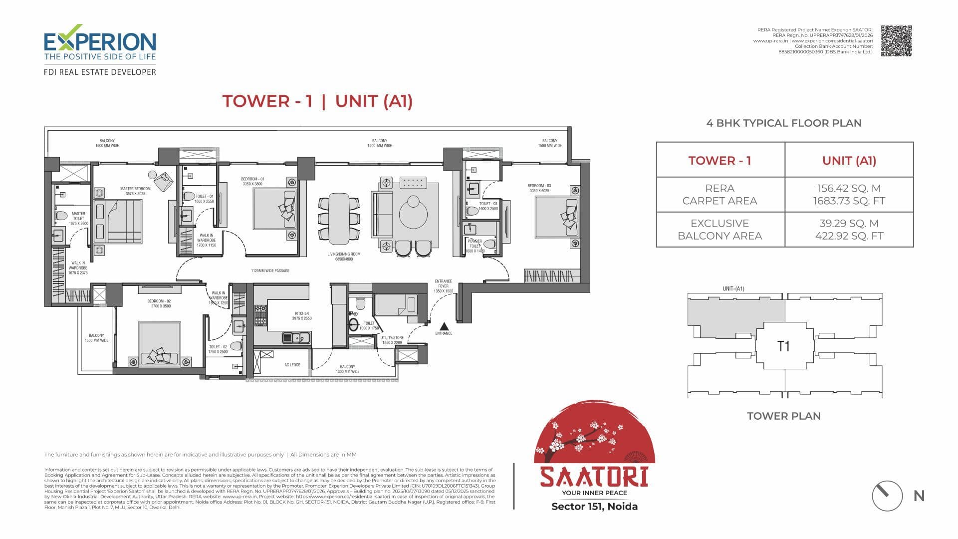  Experion Saatori floor plan 3