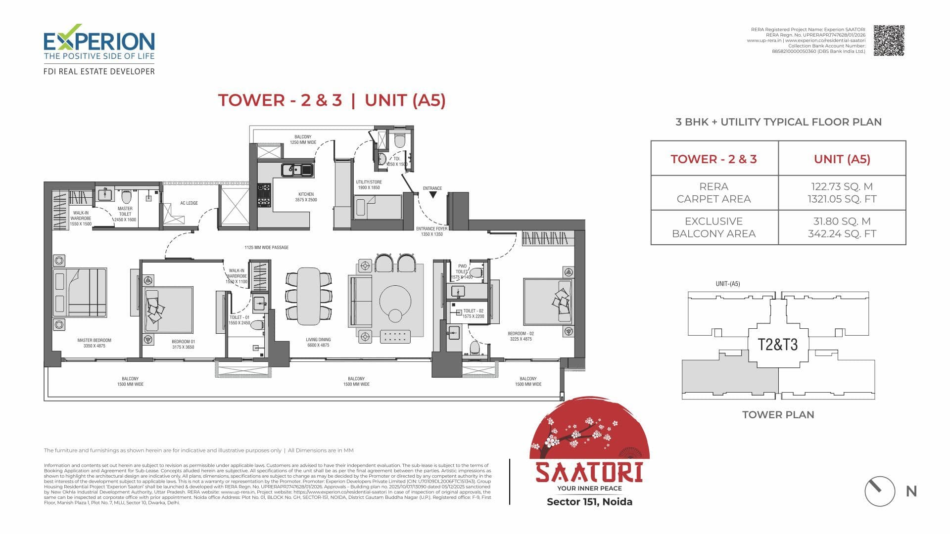  Experion Saatori floor plan 1