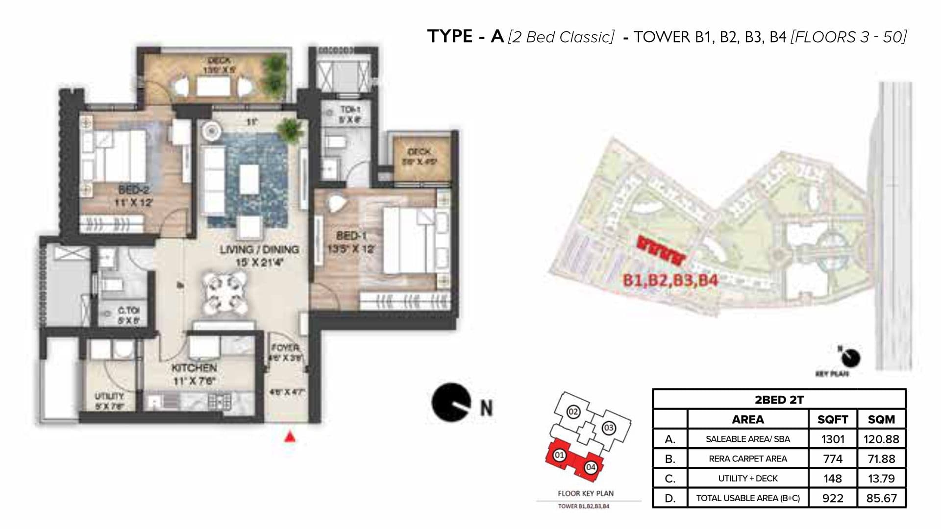 The Prestige City - Mulberry & Oakwood  floor plan 1