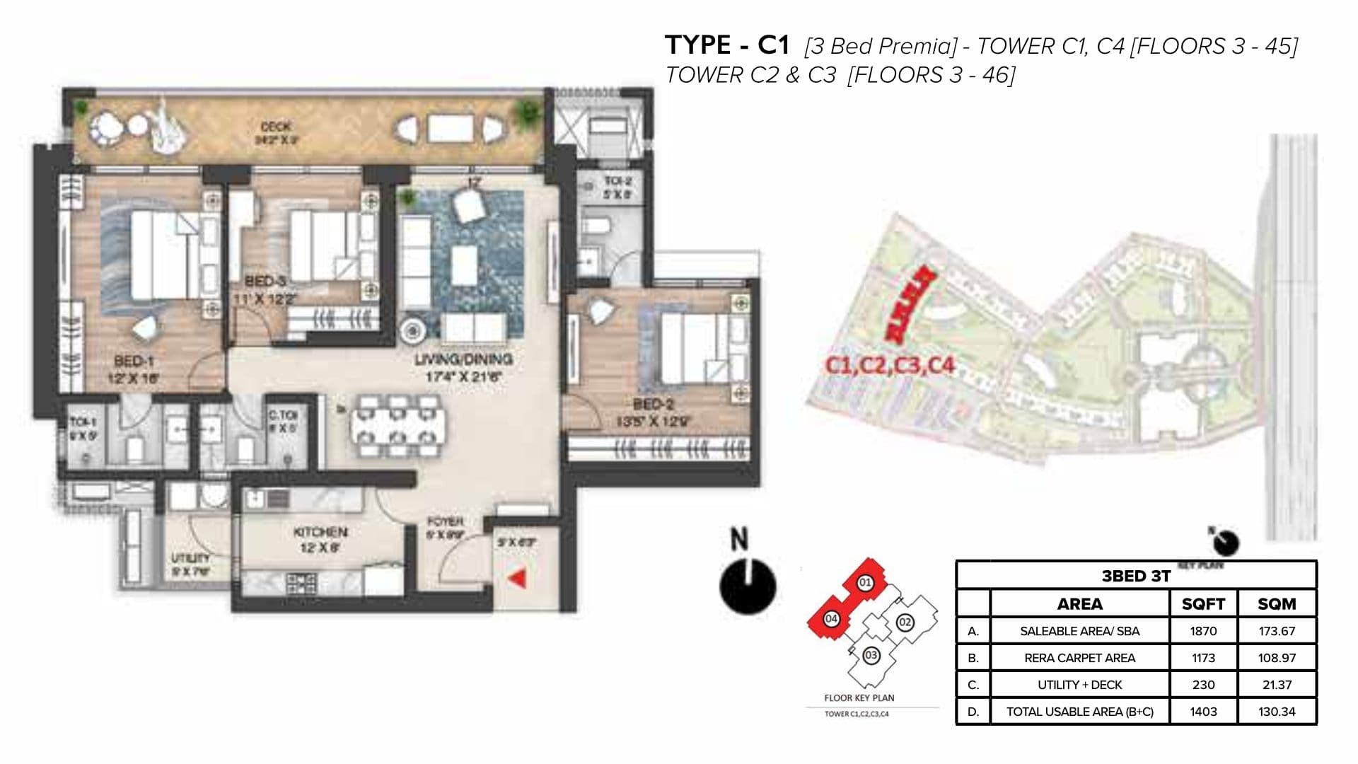 The Prestige City - Mulberry & Oakwood  floor plan 3