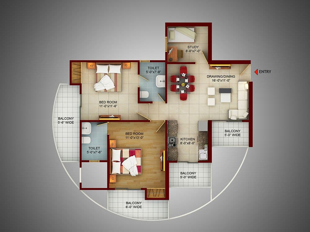 Samridhi Luxuriya Avenue floor plan 6