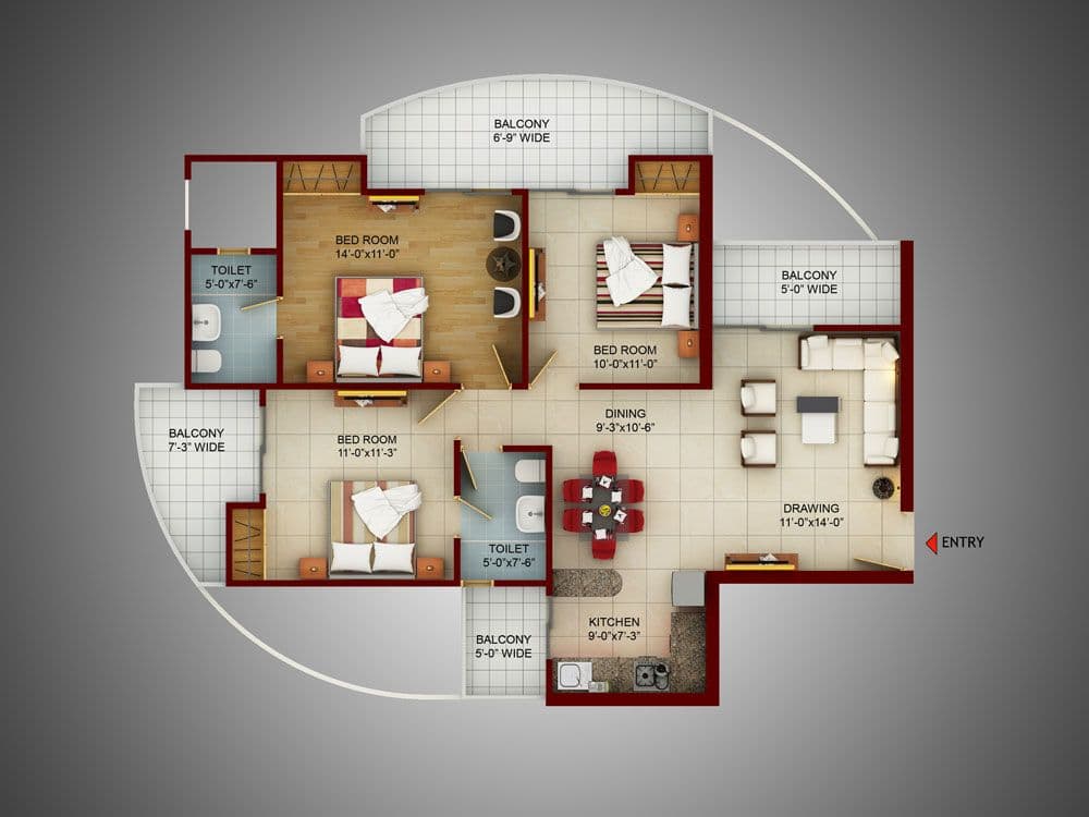 Samridhi Luxuriya Avenue floor plan 2