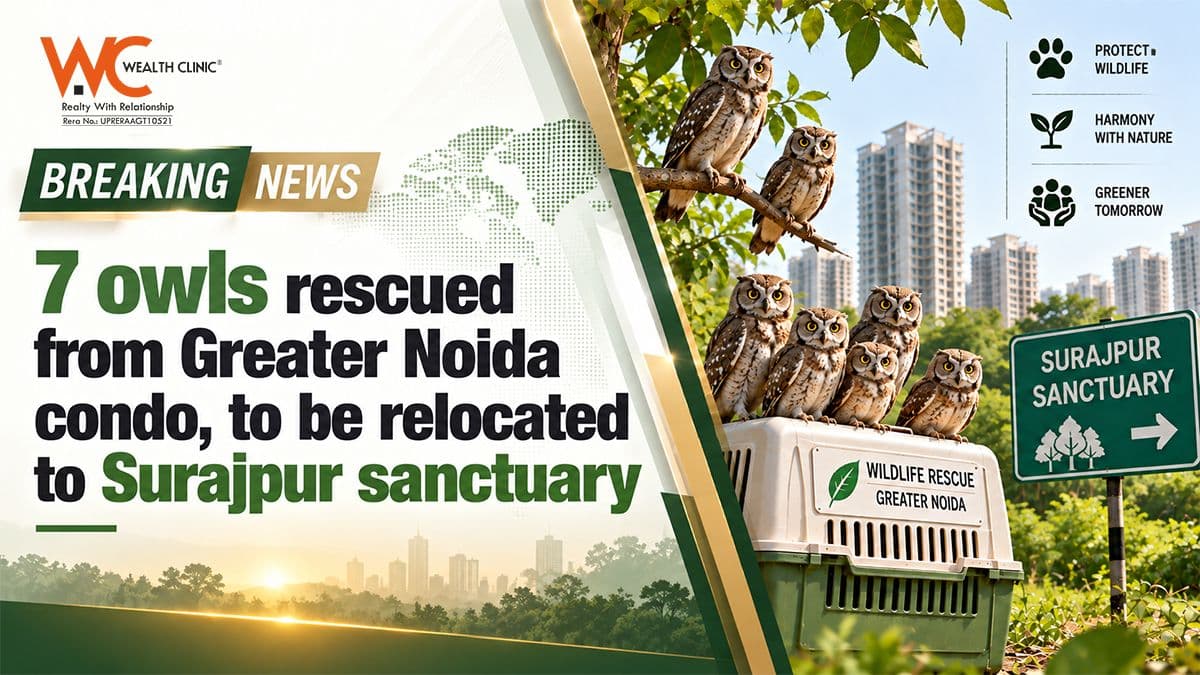 7 owls rescued from Greater Noida condo, to be relocated to Surajpur sanctuary