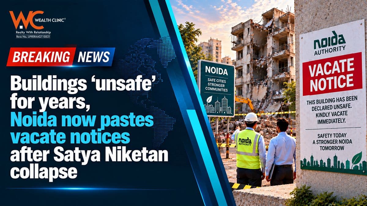 Buildings 'unsafe' for years, Noida now pastes vacate notices after Satya Niketan collapse
