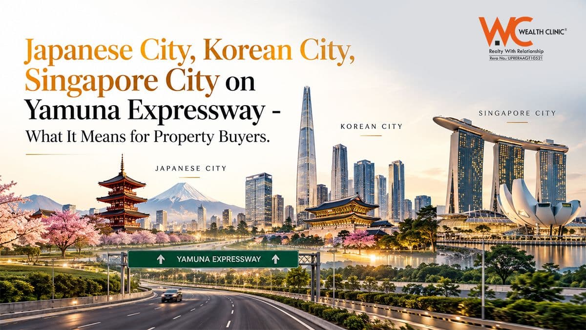 Japanese City, Korean City, Singapore City on Yamuna Expressway — What It Means for Property Buyers