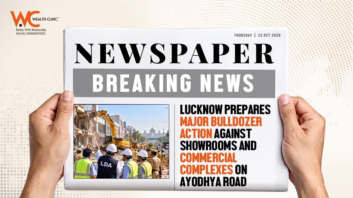 Lucknow Prepares Major Bulldozer Action Against Showrooms and Commercial Complexes on Ayodhya Road