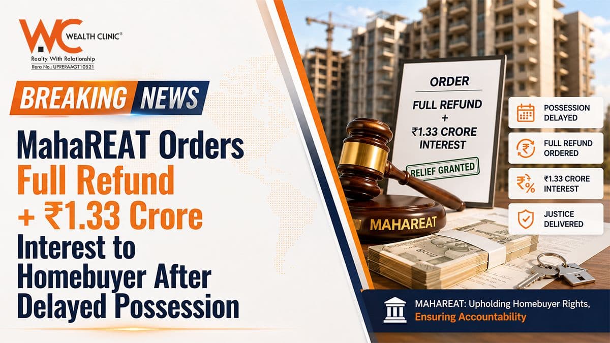 Dubai based homebuyer cancels 2 Mumbai flats after long delay, but builder kept him waiting for refund and wanted to deduct charges: MahaREAT orders full refund + Rs 1.33 crore in interest