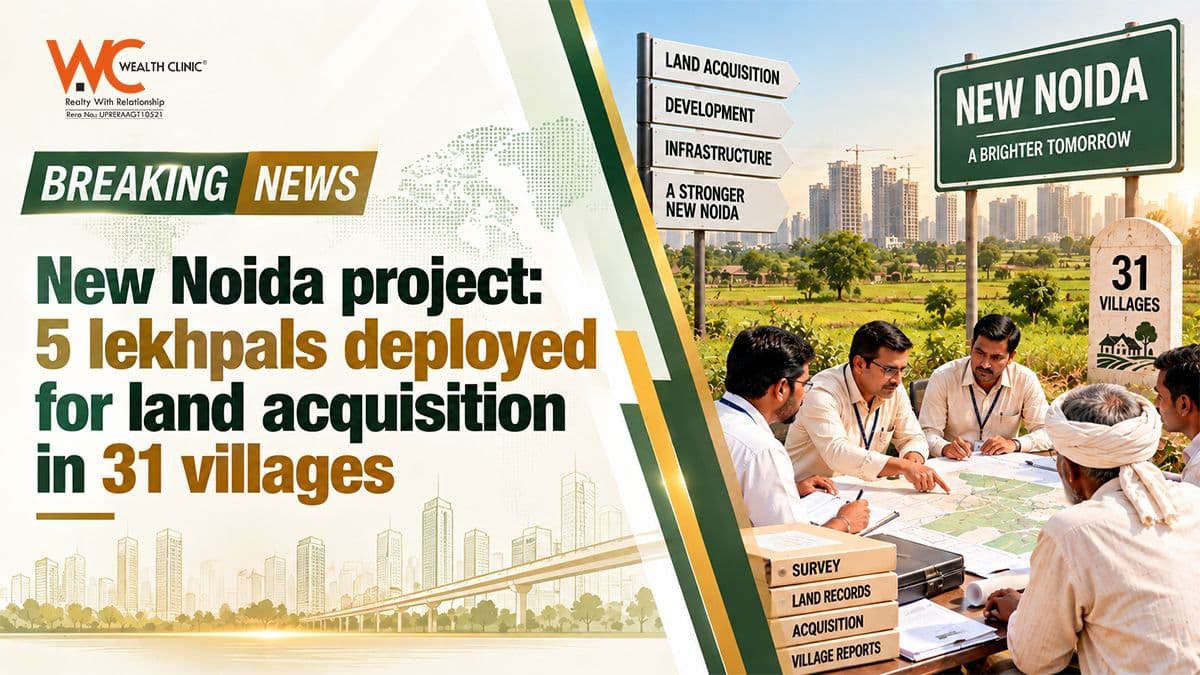 New Noida project: 5 lekhpals deployed for land acquisition in 31 villages