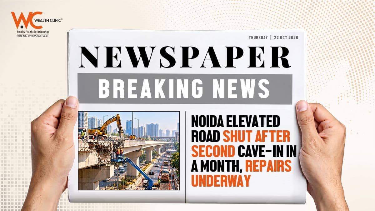Noida Elevated Road Shut After Second Cave In in a Month, Repairs Underway