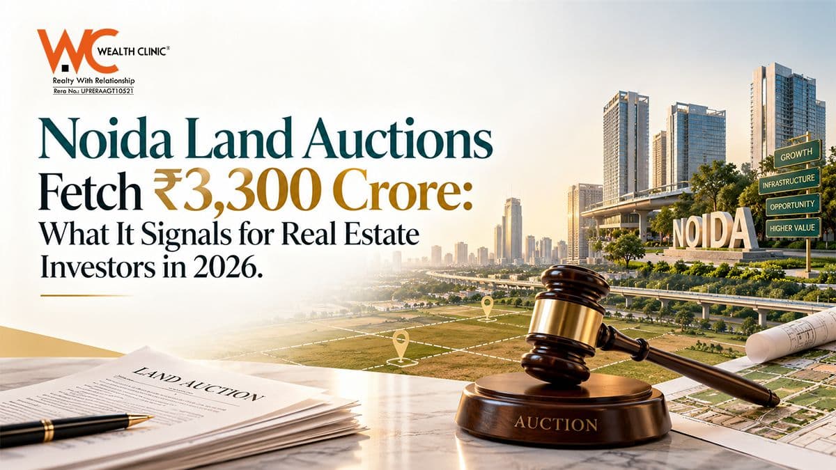 Noida Land Auctions Fetch ₹3,300 Crore: What It Signals for Real Estate Investors in 2026
