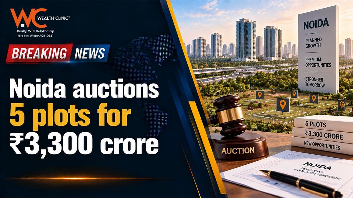 Noida auctions 5 plots for ₹3,300 crore