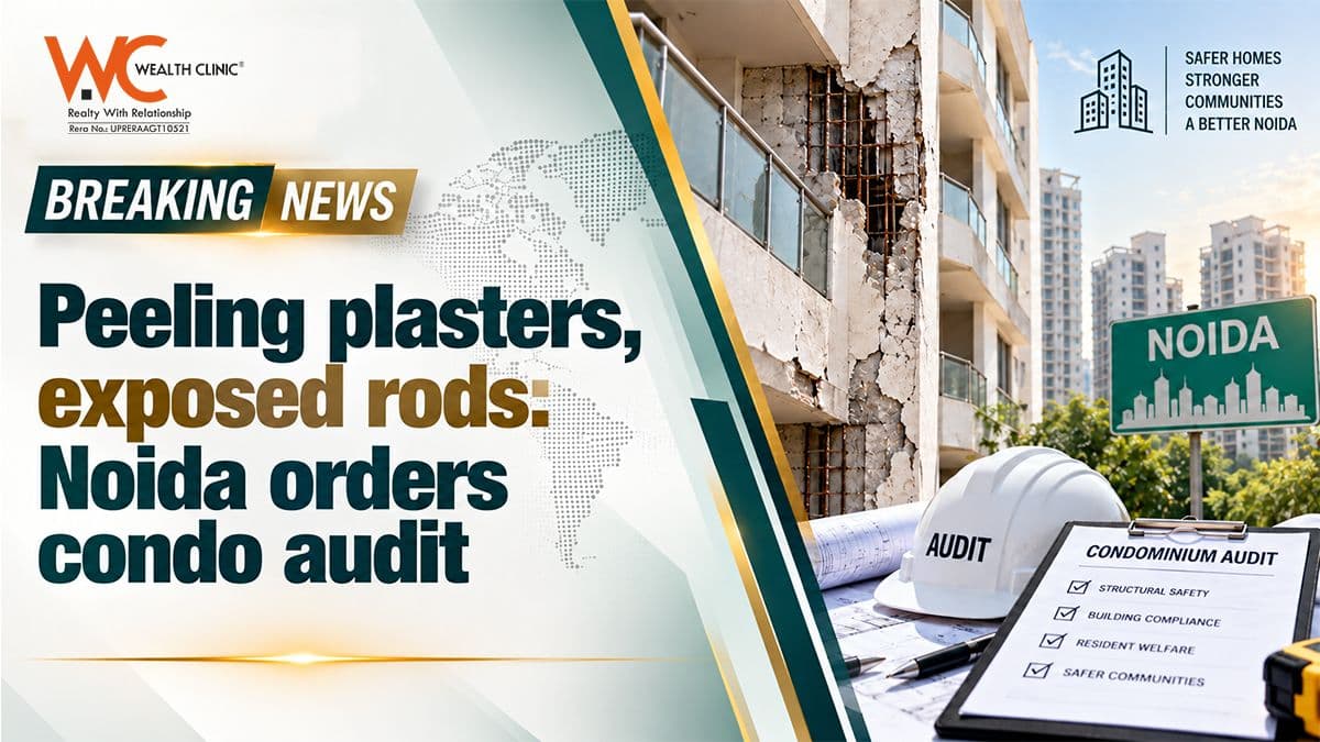 Peeling plasters, exposed rods: Noida orders condo audit