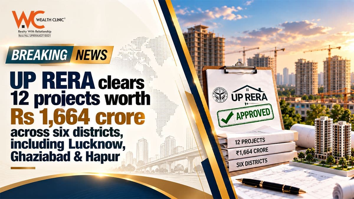 UP RERA clears 12 projects worth Rs 1,664 crore across six districts, including Lucknow, Ghaziabad & Hapur